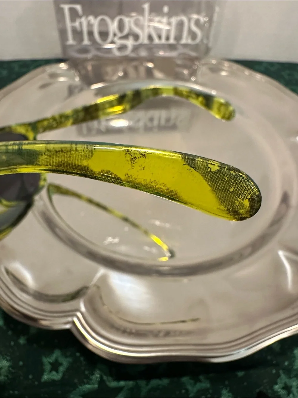 Oakley Frogskins Acid Tortoise Green Emerald Iridescent Lenses Near Mint